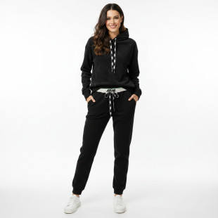 Freizeitanzug Regular-Fit Schwarz