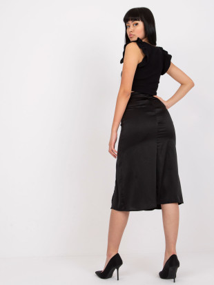 Eleganter Midi-Rock in Schwarz