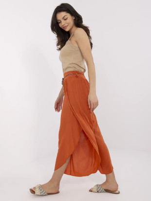 Stylische Palazzo-Hosen in Dunkelorange