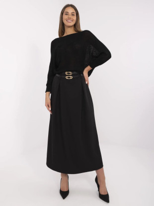 Eleganter Maxi-Rock in Schwarz
