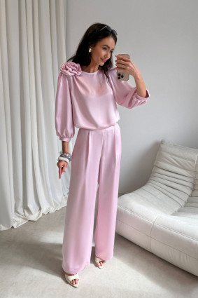 Elegante hellrosa Hose Elsa