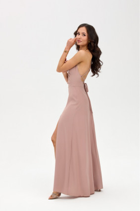 Maxikleid in Cappuccino-Farbe
