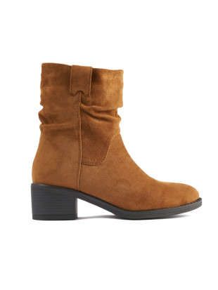 Braune Damen Cowboy Stiefeletten