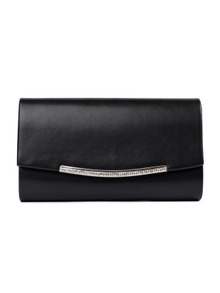 Elegante schwarze Handtasche mit Kette
