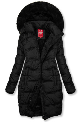 Gefüttert Winterjacke in Schwarz