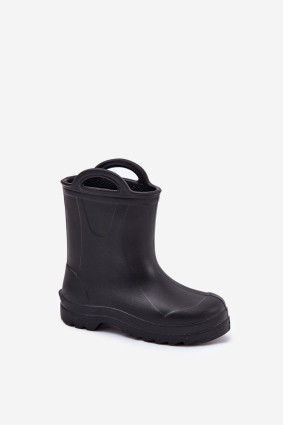 Schwarzer Kinder-Gummistiefel aus Schaumstoff