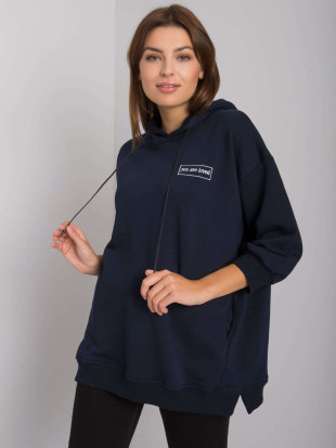 Blaue Baumwolljacke mit Taschen