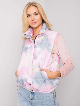 Grau-rosa Weste