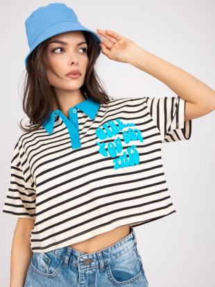 Bequeme Bluse mit kurzen Ärmeln