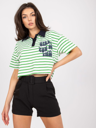Bequeme Bluse mit kurzen Ärmeln