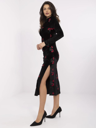 Elegantes Midi-Kleid mit langen Ärmeln