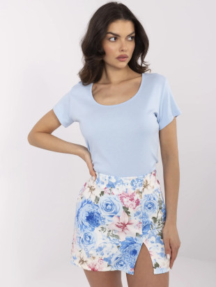 Stylisches blaues T-Shirt mit kurzen Ärmeln