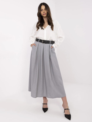 Eleganter Maxi-Rock mit stylischem Gürtel