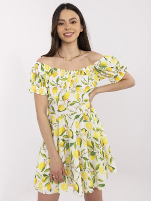 Ausgestellte Sommerkleid in Ecru