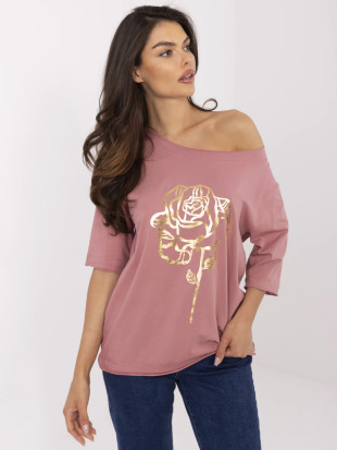 Stylische Bluse in Dunkelrosa