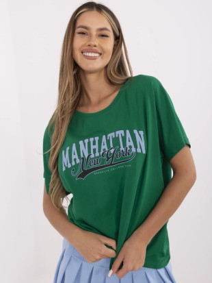 Stylisches grünes T-Shirt mit kurzen Ärmeln