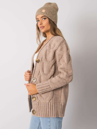 Beige-gelbe Damenmütze RUE PARIS