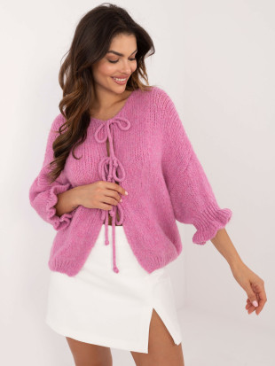 Stylischer Pullover in Dunkelrosa