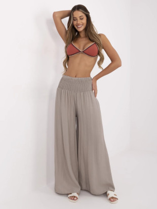 Beige Palazzo-Hosen