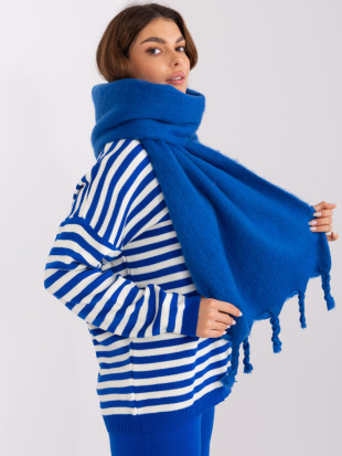 Eleganter blauer Schal