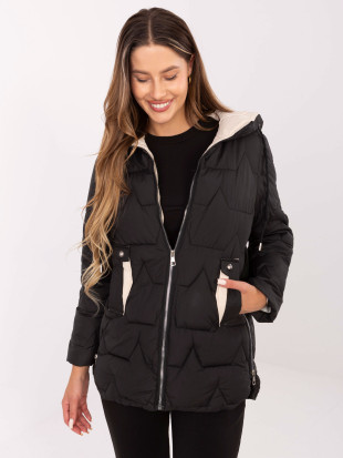 Stylische schwarze Übergangsjacke