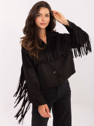 Stylische schwarze Übergangsjacke