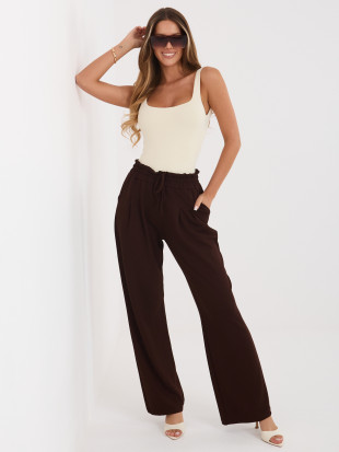 Braune Jogginghose mit Streifen