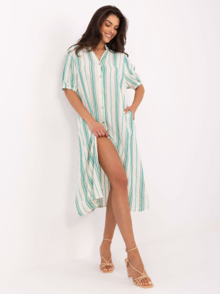 Oversize Sommerkleid mit V-Ausschnitt