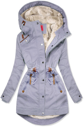 Parka LHD mit kuscheligem Fleece Lila