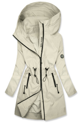 Damen-Übergangsjacke mit Kapuze - Ecru