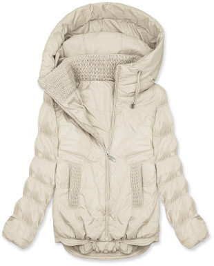 Gesteppte Damen-Frühlingsjacke Ecru