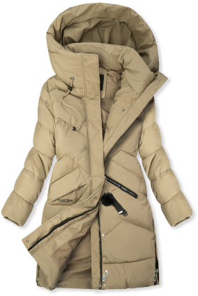 Winterjacke mit Kapuze FROST Beige