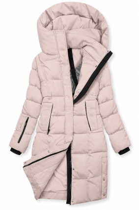 Damen-Winterjacke mit Kapuze DESIGN Rosa