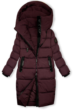 Damen-Winterjacke mit Kapuze FLURRY Pflaumenlila