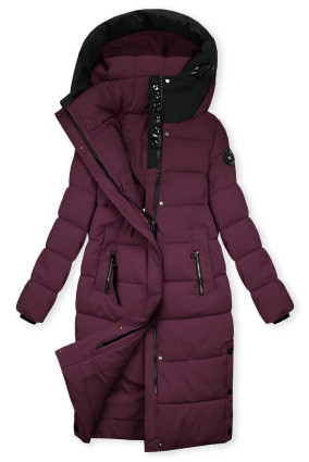 Pflaumenlila Damen-Winterjacke mit Kapuze STORM