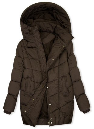 Steppjacke für den Winter Schokoladenbraun